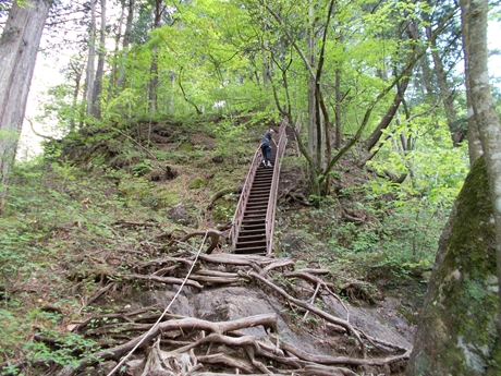 御岳の悪路