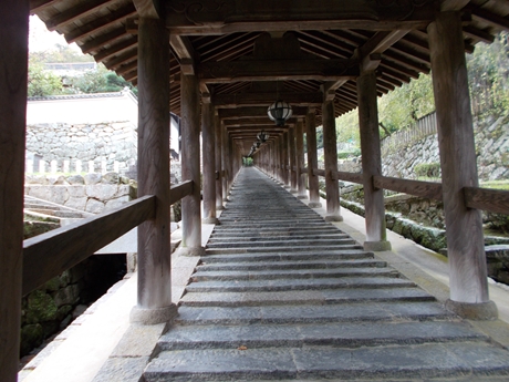 長谷寺回廊上り